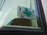 Inspection sticker