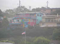 Debbie liked the multicolored houses