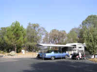 Our neighbor and tour guide Josie's pad, which included covered parking and an outdoor spa