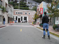 The streets were pretty deserted on Thanksgiving, making for some nice exploring on skates.