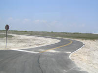 About two months later, the new road was finished.