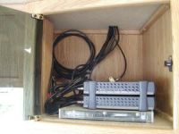 The DirecWay modems and Datastorm controller, installed where a small TV used to live