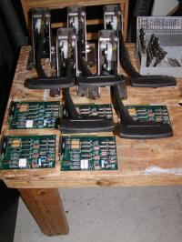 Batch of brake pedals and circuit boards