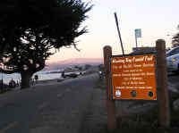 By the beautiful sea, the trail enters Pacific Grove