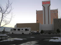We kamped at the Reno KOA, which was literally in the Hilton casino hotel parking lot.